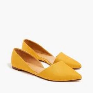 J. Crew Zoe sueded d'Orsay flats